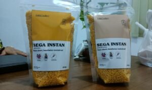 Foto : Beras analog jagung dan singkong (Sumber : Pesantenanpati/ Putri Asia)