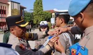 Foto : Apel Gabungan oleh Polresta Pati pelaksanaan operasi zebra candi di Kabupaten Pati (Sumber : Dok. Humas Polresta Pati)