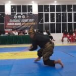 Foto : Andromeda Langit Terate saat menampilkan pencak silat seni jurus tunggal putra (Sumber : Dok.Pelatih)