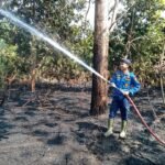 Foto : Salah satu kejadian kebakaran karena puting rokok yang masih menyala (Sumber : Dok. Damkar)