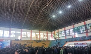 Foto : Pembukaan kejuaraan pencak silat muria open raya 2023 (Sumber : Putri Asia / pesantenanpati)