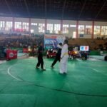 Foto : Suasana pertandingan kejuaraan muria raya open tahun 2023, di GOR Pesantenan Pati (Sumber : Putri Asia / pesantenanpati)