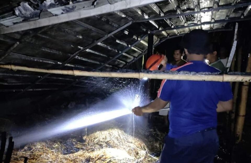 kebakaran kandang di pati