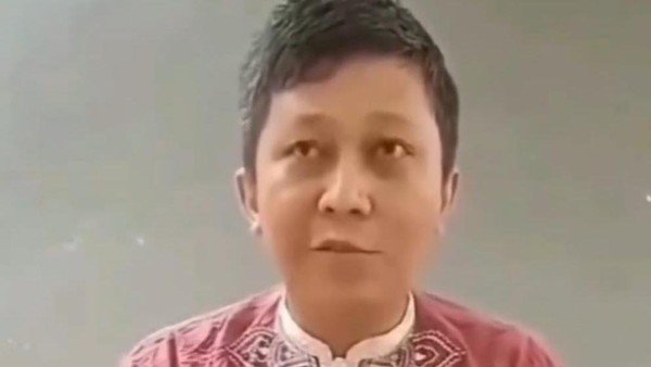 Foto: Pria yang hina pendukung Palestina (Sumber: istimewa)