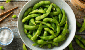 Foto: camilan sehat edamame rebus (sumber: istock)