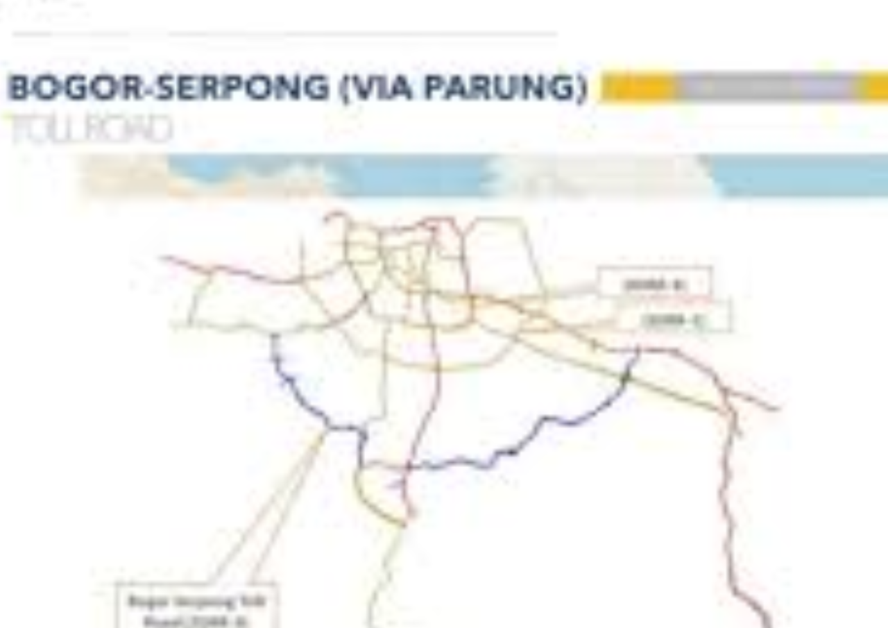 Foto: skema jalur Jalan Tol Bogor-Serpong (sumber: Instagram)