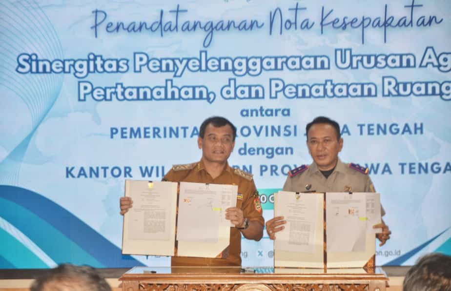 Pemprov Jateng dan BPN Bakal Sertifikasi 240 Bidang Tanah LP2B