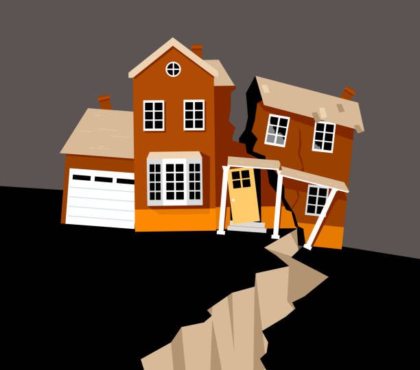 Ilustrasi rumah amblas/istock