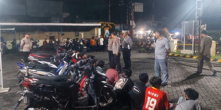 Polisi Tertibkan Balap Liar di Tulungagung, 9 Kendaraan Diamankan/polres Tulungagung
