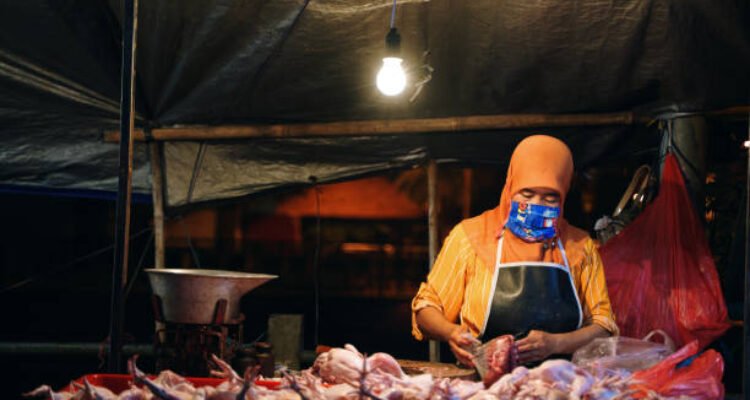 Ilustrasi pedagang pasar/istock