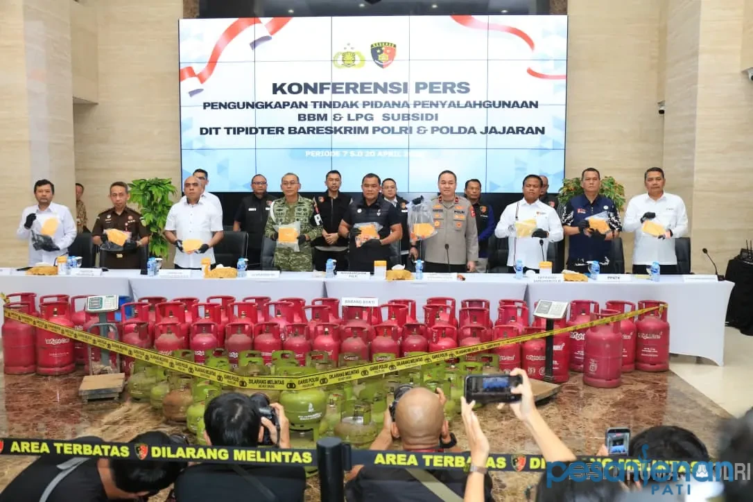 Kasus Penyalahgunaan BBM dan LPG Subsidi Terungkap, Kerugian Capai Rp243,6 Miliar/humas polri