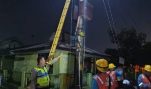 Kebakaran Box Tiang Listrik di Magelang, Diduga Akibat Korsleting Listrik/polres magelang