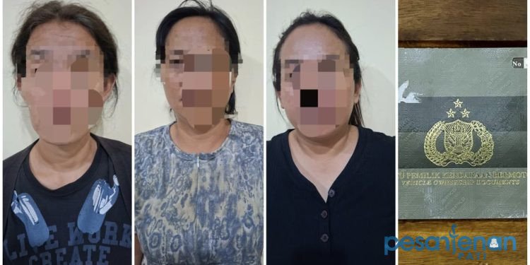 Tiga perempuan yang diduga terlibat dalam kasus/polres tulungagung