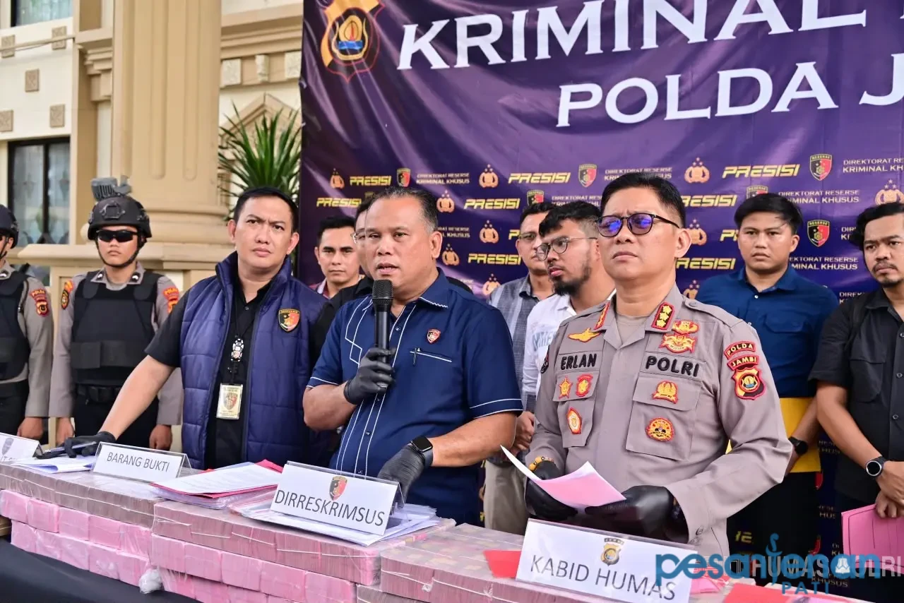 Sistem Bank Jambi Dibobol, Kerugian Capai Rp144,82 Miliar/humas polri Sistem Bank Jambi Dibobol, Kerugian Capai Rp144,82 Miliar/humas polri