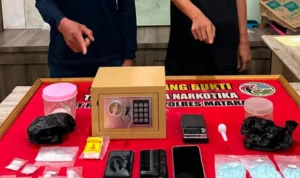 Kasus Peredaran Narkoba di NTB, Polisi Amankan Dua Pria /humas polri