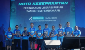 Penyerahan Nota Kesepakatan Pemkab Pati-BI Jateng di Taman Lumbini, Candi Borobudur Pelajar SD-SMP di Pati Akan Dapat Pendampingan Literasi Keuangan dari BI