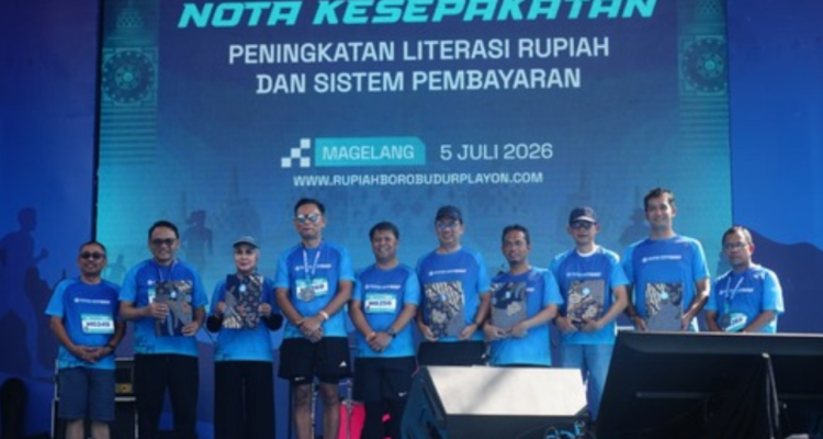 Penyerahan Nota Kesepakatan Pemkab Pati-BI Jateng di Taman Lumbini, Candi Borobudur Pelajar SD-SMP di Pati Akan Dapat Pendampingan Literasi Keuangan dari BI
