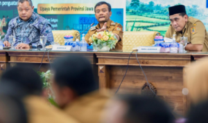 Rapat Koordinasi dan Pemantauan Lapangan Pengendalian Alih Fungsi Lahan Sawah serta Pengelolaan Sampah Jadi Lumbung Pangan Nasional, Jateng Perketat Pengendalian Alih Fungsi Lahan Sawah