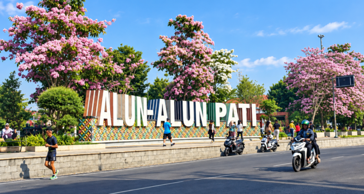 Indahnya Bunga Tabebuya Bermekaran di Alun-alun Pati Bak Negeri Sakura/infoseputarpati Indahnya Bunga Tabebuya Bermekaran di Alun-alun Pati Bak Negeri Sakura/infoseputarpati