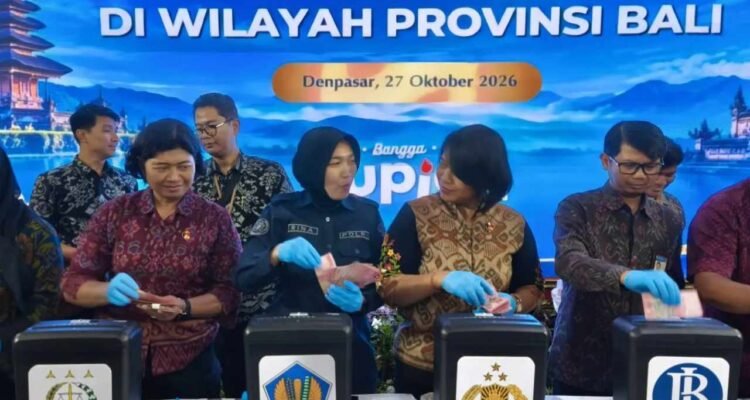 Ribuan Lembar Uang Palsu Capai Rp341 Juta Lebih Dimusnahkan Polda Bali/humas polri